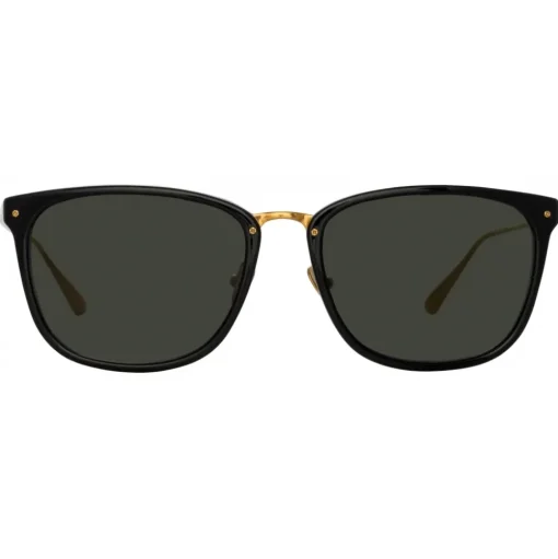 Linda Farrow - Men's Cassin D-Frame Sunglasses in Black - LFL1457C1SUN - Linda Farrow Eyewear - Avvenice