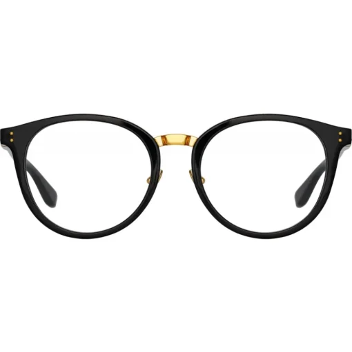 Linda Farrow - Morgan Oval Optical Glasses in Black - LFL1366C3OPT - Linda Farrow Eyewear - Avvenice
