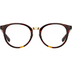 Linda Farrow - Morgan Oval Optical Glasses in Tortoiseshell - LFL1366C4OPT - Linda Farrow Eyewear - Avvenice