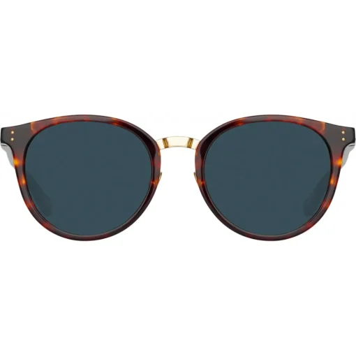 Linda Farrow - Morgan Oval Sunglasses in Tortoiseshell - LFL1366C2SUN - Linda Farrow Eyewear - Avvenice