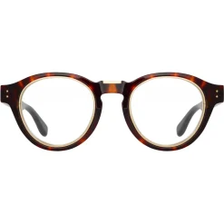 Linda Farrow - Morris Oval Optical Glasses in Tortoiseshell - LFL1381AC2OPT - Linda Farrow Eyewear - Avvenice