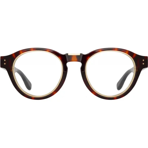 Linda Farrow - Morris Oval Optical Glasses in Tortoiseshell - LFL1381AC2OPT - Linda Farrow Eyewear - Avvenice