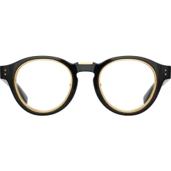 Linda Farrow - Morris Oval Optical Glasses in Black - LFL1381AC1OPT - Linda Farrow Eyewear - Avvenice
