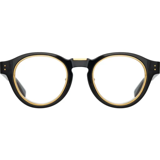 Linda Farrow - Morris Oval Optical Glasses in Black - LFL1381AC1OPT - Linda Farrow Eyewear - Avvenice