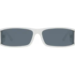 Linda Farrow - Mya Rectangular Sunglasses in White - LFL1274C3SUN - Linda Farrow Eyewear - Avvenice