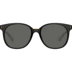 Linda Farrow - Palla D-Frame Sunglasses in Black - LFL1277C1SUN - Linda Farrow Eyewear - Avvenice