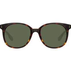 Linda Farrow - Palla D-Frame Sunglasses in Tortoiseshell - LFL1277C2SUN - Linda Farrow Eyewear - Avvenice