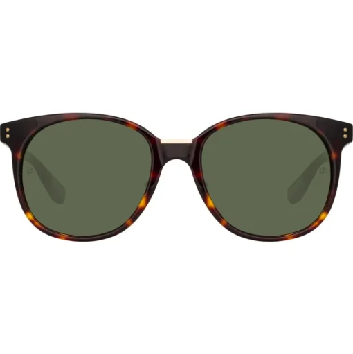 Linda Farrow - Palla D-Frame Sunglasses in Tortoiseshell - LFL1277C2SUN - Linda Farrow Eyewear - Avvenice
