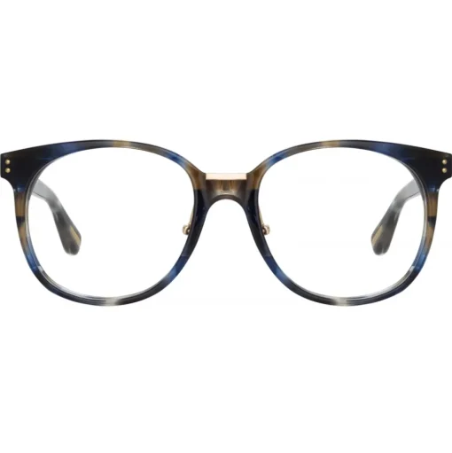 Linda Farrow - Palla D-Frame Optical Glasses in Blue Tortoiseshell - LFL1277C6OPT - Linda Farrow Eyewear - Avvenice