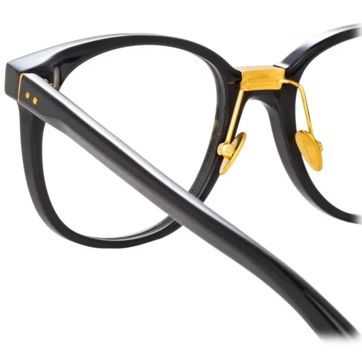 Linda Farrow - Palla D-Frame Optical Glasses in Black - LFL1277C4OPT - Linda Farrow Eyewear - Avvenice