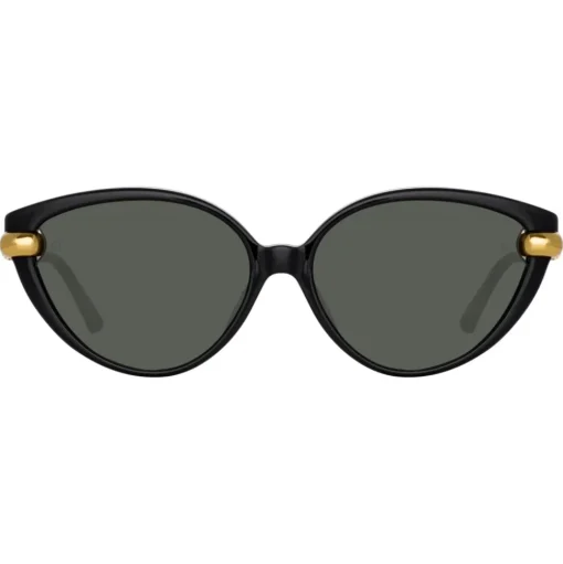 Linda Farrow - Palm Cat Eye Sunglasses in Black - LFL1211C1SUN - Linda Farrow Eyewear - Avvenice