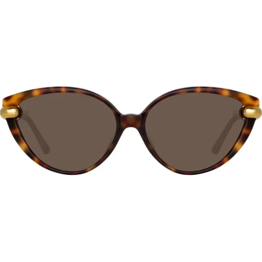 Linda Farrow - Palm Cat Eye Sunglasses in Tortoiseshell - LFL1211C2SUN - Linda Farrow Eyewear - Avvenice