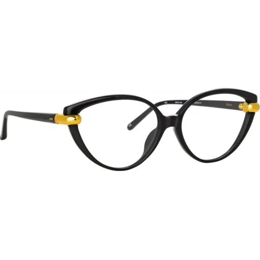 Linda Farrow - Palm Cat Eye Optical Glasses in Black - LFL1211C4OPT - Linda Farrow Eyewear - Avvenice