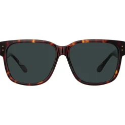 Linda Farrow - Perry D-Frame Sunglasses in Tortoiseshell - LFL1429C2SUN - Linda Farrow Eyewear - Avvenice