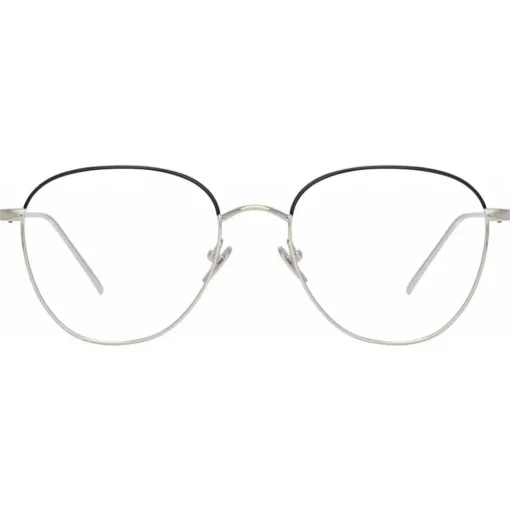 Linda Farrow - Raif Square Optical Glasses in White Gold - LFL819C25OPT - Linda Farrow Eyewear - Avvenice