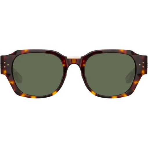 Linda Farrow - Ramon Rectangular Sunglasses in Tortoiseshell - LFL1270C2SUN - Linda Farrow Eyewear - Avvenice
