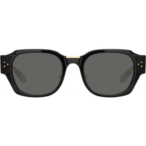 Linda Farrow - Ramon Rectangular Sunglasses in Black - LFL1270C1SUN - Linda Farrow Eyewear - Avvenice