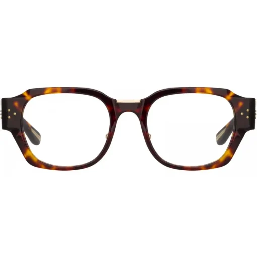 Linda Farrow - Ramon Rectangular Optical Glasses in Tortoiseshell - LFL1270C5OPT - Linda Farrow Eyewear - Avvenice