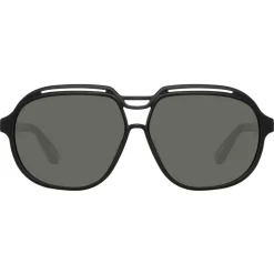 Linda Farrow - Raphael Aviator Sunglasses in Black - LFL1294C1SUN - Linda Farrow Eyewear - Avvenice