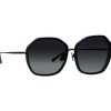 Linda Farrow - Rowe Oversize Sunglasses in Matt Nickel - LFL1432C3SUN - Linda Farrow Eyewear - Avvenice