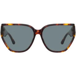 Linda Farrow - Sabine Oversized Sunglasses in Tortoiseshell - LFL1298C2SUN - Linda Farrow Eyewear - Avvenice