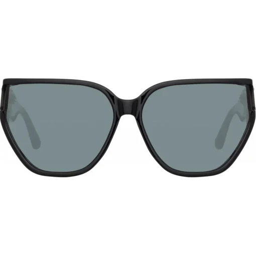 Linda Farrow - Sabine Oversized Sunglasses in Black - LFL1298C1SUN - Linda Farrow Eyewear - Avvenice