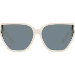 Linda Farrow - Sabine Oversized Sunglasses in Cream - LFL1298C3SUN - Linda Farrow Eyewear - Avvenice