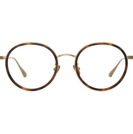 Linda Farrow - Sato Oval Optical Frame in Light Gold - LFL1452C2OPT - Linda Farrow Eyewear - Avvenice