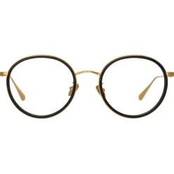 Linda Farrow - Sato Oval Optical Frame in Yellow Gold - LFL1452C1OPT - Linda Farrow Eyewear - Avvenice