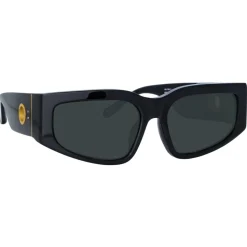 Linda Farrow - Senna Cat Eye Sunglasses in Black - LFL1351C1SUN - Linda Farrow Eyewear - Avvenice