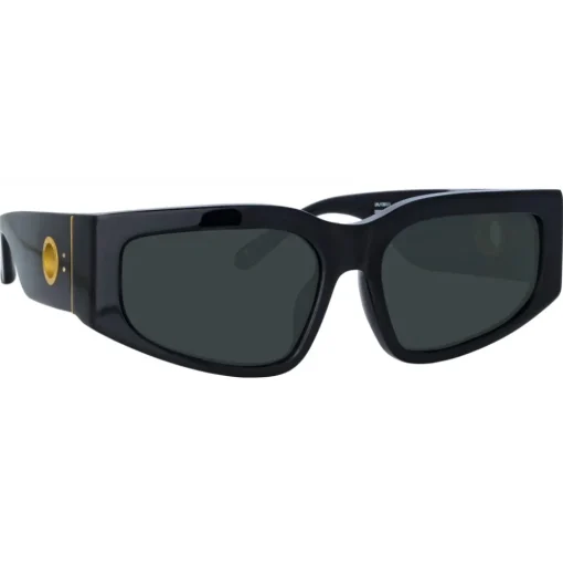 Linda Farrow - Senna Cat Eye Sunglasses in Black - LFL1351C1SUN - Linda Farrow Eyewear - Avvenice