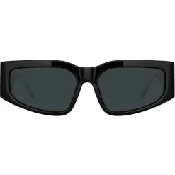 Linda Farrow - Senna Cat Eye Sunglasses in Black - LFL1351C1SUN - Linda Farrow Eyewear - Avvenice