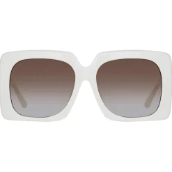 Linda Farrow - Sierra Oversized Sunglasses in White - LFL1346C4SUN - Linda Farrow Eyewear - Avvenice