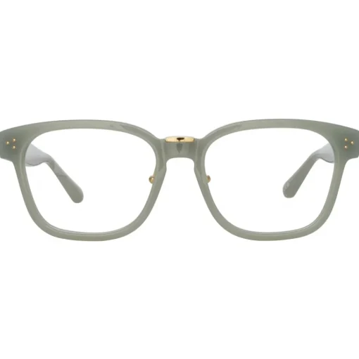 Linda Farrow - Steffen A Optical D-Frame in Steel - LFL1402AC3OPT - Linda Farrow Eyewear - Avvenice