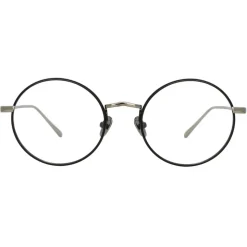 Linda Farrow - The Adams Oval Optical Glasses in Black White Gold (C2) - LFL925C2OPT - Linda Farrow Eyewear - Avvenice