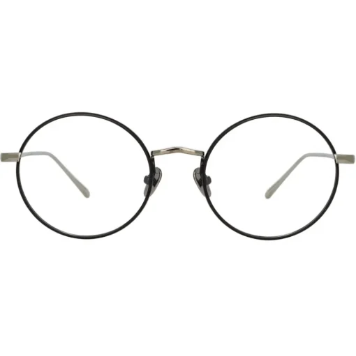 Linda Farrow - The Adams Oval Optical Glasses in Black White Gold (C2) - LFL925C2OPT - Linda Farrow Eyewear - Avvenice