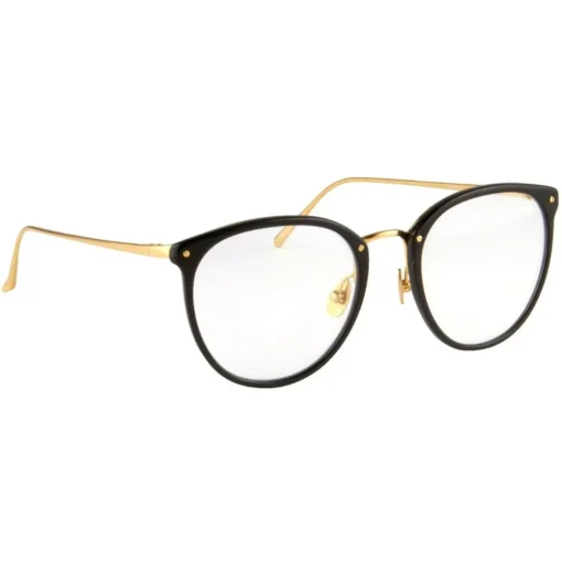 Linda Farrow - The Calthorpe Oval Optical Glasses in Black (C1) - LFLC251C1OPT - Linda Farrow Eyewear - Avvenice