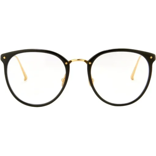 Linda Farrow - The Calthorpe Oval Optical Glasses in Black (C1) - LFLC251C1OPT - Linda Farrow Eyewear - Avvenice