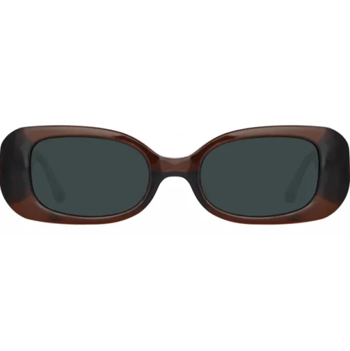 Linda Farrow - The Lola Rectangular Sunglasses in Brown - LFL1117C8SUN - Linda Farrow Eyewear - Avvenice