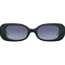 Linda Farrow - The Lola Rectangular Sunglasses in Green - LFL1117C7SUN - Linda Farrow Eyewear - Avvenice