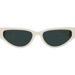 Linda Farrow - Tomie Cat Eye Sunglasses in White - LFL1426C2SUN - Linda Farrow Eyewear - Avvenice