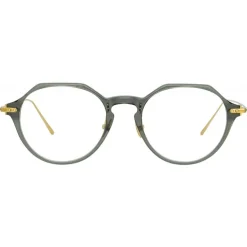 Linda Farrow - Wren Oval Optical Glasses in Green - LF05AC13OPT - Linda Farrow Eyewear - Avvenice