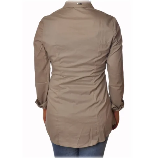 Liu Jo - Long Model Shirt - Turtledove - Shirts - Made in Italy - Luxury Exclusive Collection - Avvenice
