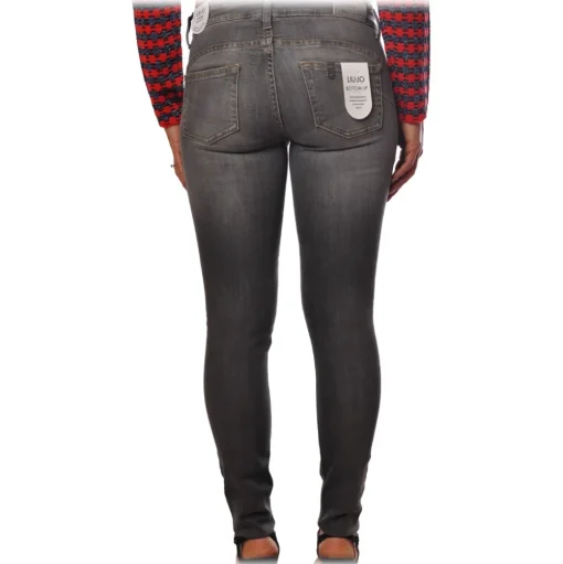 Liu Jo - Skinny Jeans with Stars Details - Gray - Trousers - Made in Italy - Luxury Exclusive Collection - Avvenice