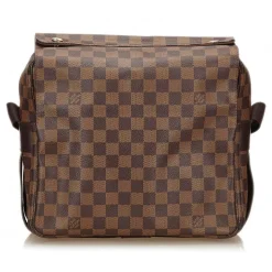 Louis Vuitton Vintage - Damier Ebene Naviglio Bag - Brown - Damier Canvas and Leather Handbag - Luxury High Quality - Avvenice