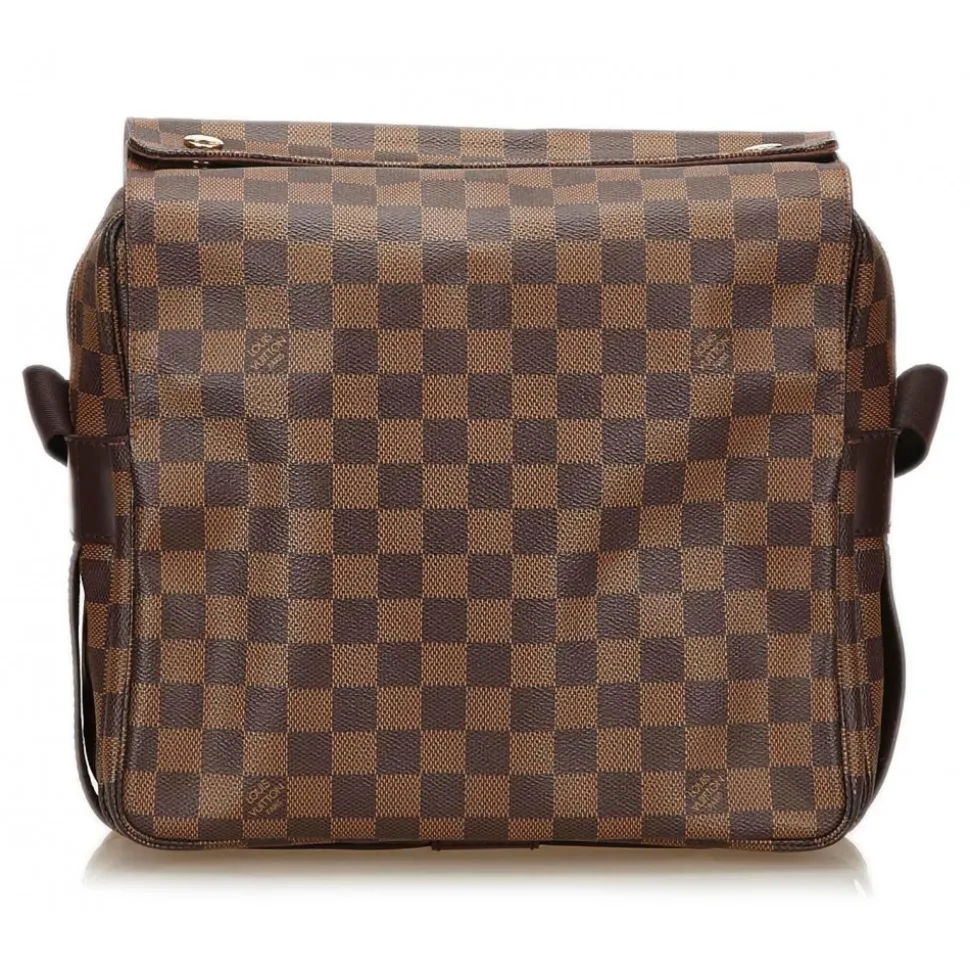 Louis Vuitton Vintage - Damier Ebene Naviglio Bag - Brown - Damier Canvas and Leather Handbag - Luxury High Quality - Avvenice