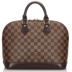Louis Vuitton Vintage - Damier Ebene Alma PM Bag - Brown - Leather Handbag - Luxury High Quality - Avvenice