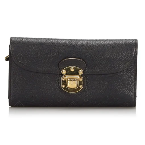 Louis Vuitton Vintage - Mahina Amelia Wallet - Black - Leather Wallet - Luxury High Quality - Avvenice
