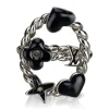 Louis Vuitton Vintage - Metal Bague Sweet Monogram Ring - Silver Black - LV Ring - Luxury High Quality - Avvenice