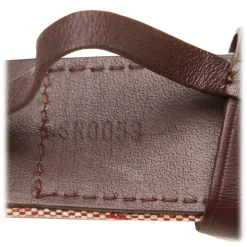 Louis Vuitton Vintage - Monogram Mini Lin Belt - Red Brown Beige - Leather Belt - Luxury High Quality - Avvenice